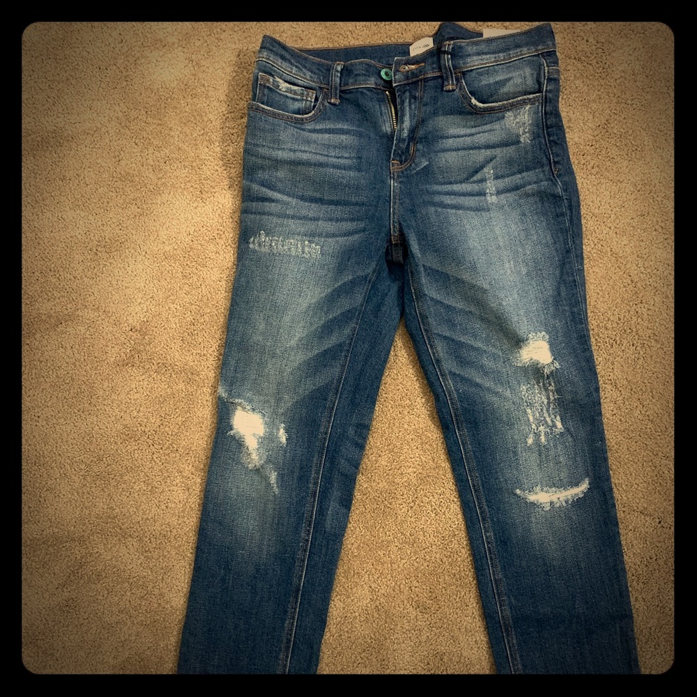 Mid Rise sneak peek Distressed Jeans